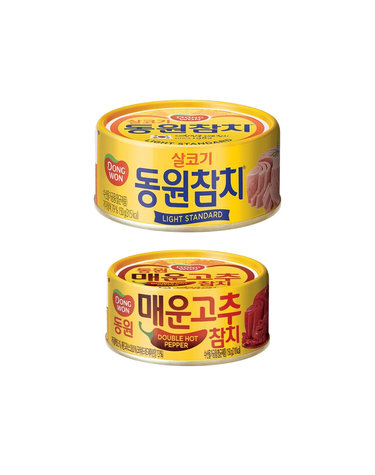 [동원] 라이트 스탠다드 150g 5캔 + 매운고추참치 150g 5캔