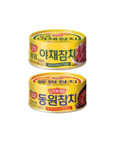 [동원] 야채참치 150g 5캔 + 김치찌개용 참치 150g 5캔