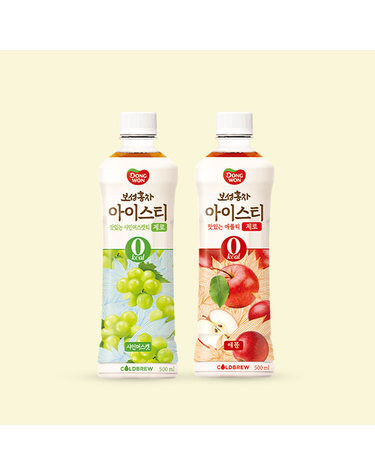[동원] 보성홍차 아이스티 샤인머스캣 500ml x 12개 + 애플 x 12개