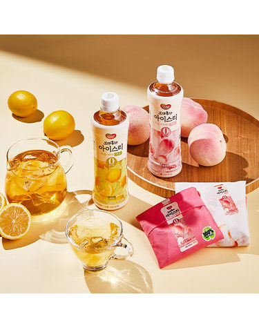 [동원] 보성홍차 아이스티 제로 복숭아 500ml x 12개 + 레몬 x 12개