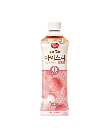 [동원] 보성홍차 아이스티 제로 복숭아 500mL x 24개