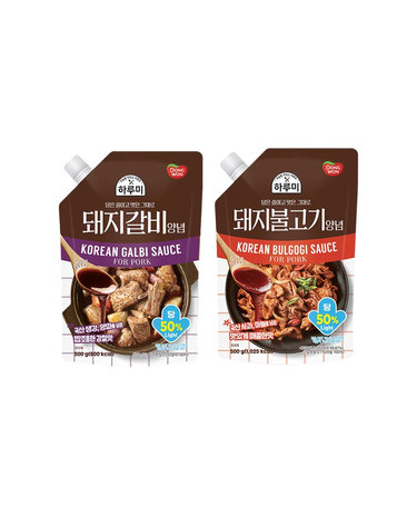 [동원] 하루미 돼지갈비양념 500gx2 + 돼지불고기양념 500gx2