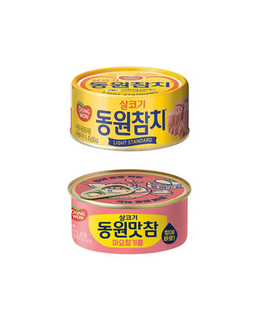 [동원] 라이트 스탠다드 참치 85g 10캔+맛참 마요참기름 참치 90g 10캔