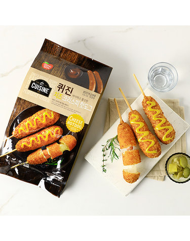 [동원] 퀴진 크리스피 치즈 핫도그 400g x 3개