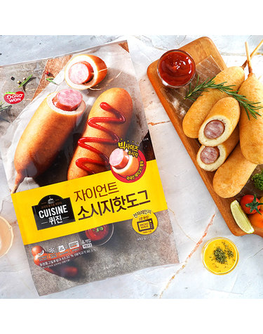 [동원] 퀴진 자이언트 소시지 핫도그 440g x 3개