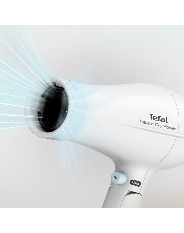 트라이스 [Tefal] 테팔 헤어드라이어 무빙에어파워 블루 HV6093K0 착용컷