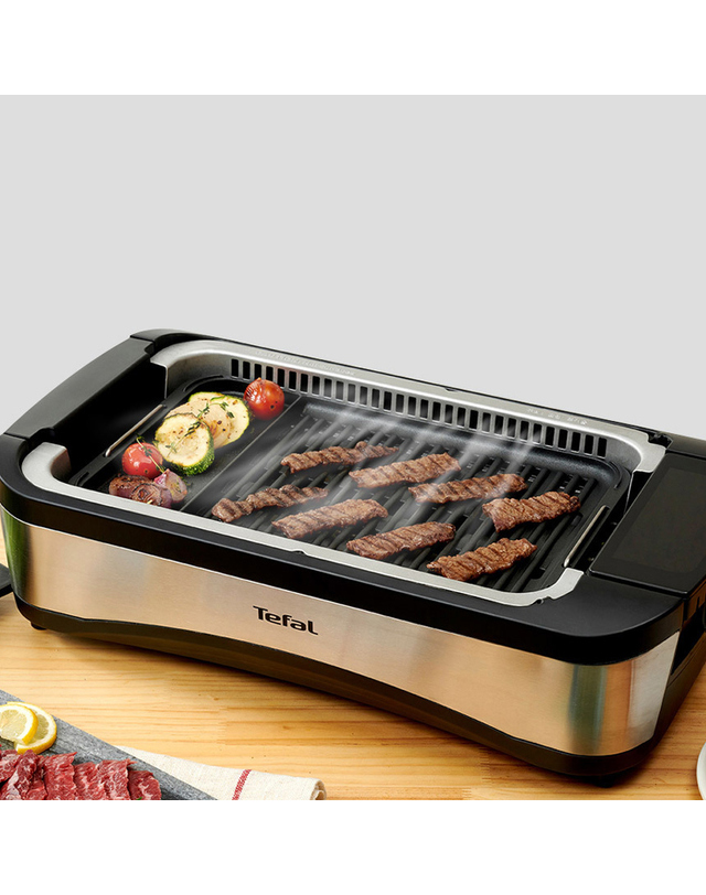 트라이스 [TeFal] 테팔 연기와 냄새 걱정 없는 스모크리스 이지 그릴 TG500DKR 착용컷