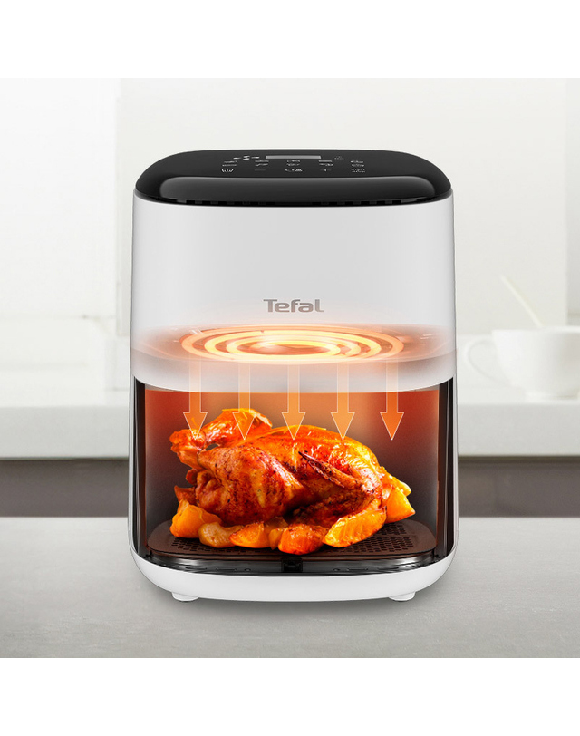 트라이스 [Tefal] 테팔 에어프라이어 이지프라이 컴팩트 3L 벨루가화이트 EY145AK0 착용컷