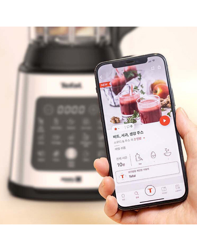트라이스 [TeFal] 테팔 빠르고 간편한 초고속 블렌더 퍼펙트믹스 쿡 BL835DKR 착용컷
