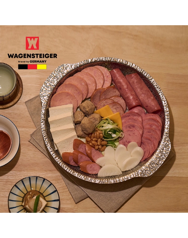 트라이스 [WAGENSTEIGER] 바겐슈타이거 통3중 IH 스키야키팬 양수 20cm 착용컷