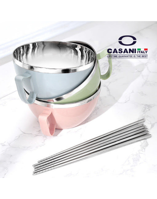 트라이스 [CASANI] 까사니 파스타볼 세트 (파스타볼 3P+진공젓가락 3쌍) 착용컷