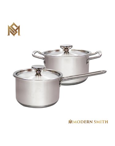 [MODERN SMITH] 모던스미스 인덕션 스텐 냄비 2종(18편수+20양수)