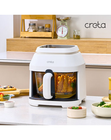 [CRETA] 크레타 5L 대용량 글래스 에어프라이어 CRAF-5000W