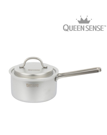 [QueenSense] 퀸센스 바로써 통5중 인덕션IH 무연마제 스텐냄비 편수16cm