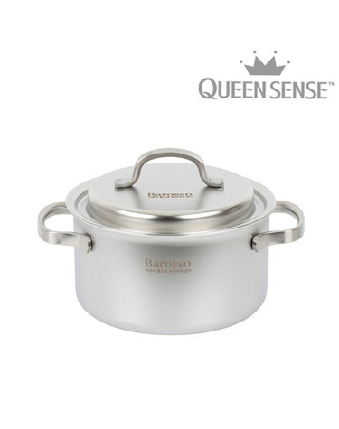 [QueenSense] 퀸센스 바로써 통5중 인덕션IH 무연마제 스텐냄비 양수20cm