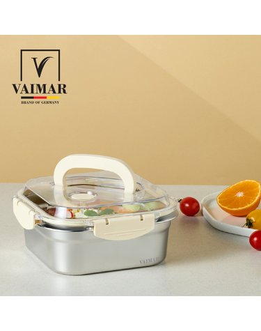 [VAIMAR] 바이마르 스텐 핸들형 보관용기 1.8L