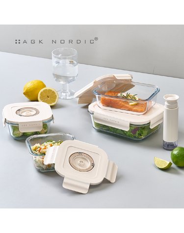 [AGK NORDIC] 글라스실 찬통 9P 세트 AGK-GLSET9