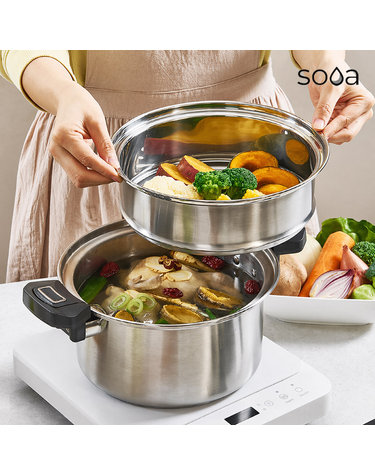 [SOOA] 수아 두가지 요리를 한번에 7L IH 저압냄비 SN-207S