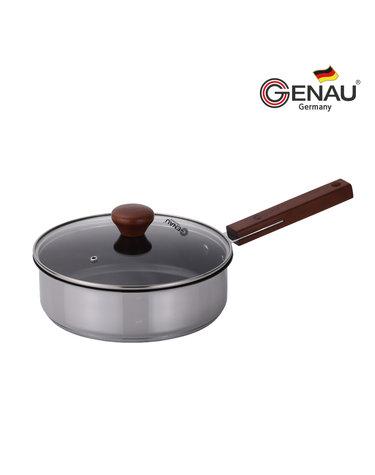 [GENAU] 독일 제너 레벤2 IH 스텐 소테팬 24cm(유리뚜껑포함)