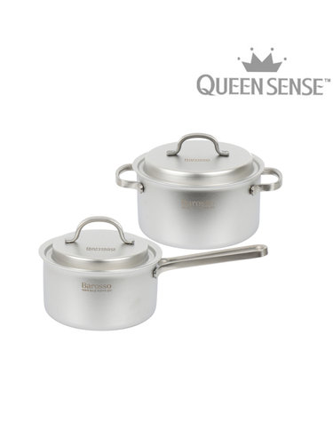 [QueenSense] 퀸센스 바로써 통5중 인덕션IH 무연마제 스텐냄비 2종(16편+18양)