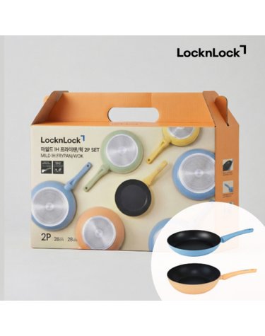 [LocknLock] 락앤락 마일드 IH 후라이팬 2종세트(28+28웍)
