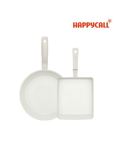 [HAPPY CALL] 해피콜 사파이어 화이트 IH 프라이팬 2종A