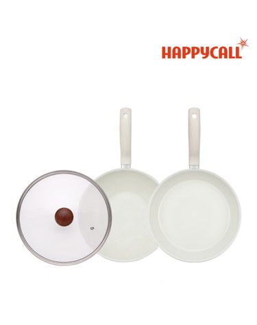 [HAPPY CALL] 해피콜 사파이어 화이트 IH 프라이팬 3종A