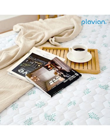 [Plavian] 플래비안 카본 EMF 난연매트 전기요 네이처  화이트 싱글