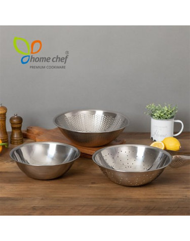 [homechef] 홈셰프 국산 스텐레스 믹싱볼3종세트 (24+쌀28+야채26)