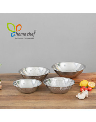 [homechef] 홈셰프 국산 스텐레스 믹싱볼4종세트 (28+22+쌀24+야채26)