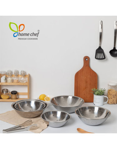 [homechef] 홈셰프 국산 스텐레스 믹싱볼5종세트 (28+24+22+쌀26+야채26)