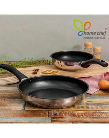 [HomeChef] 홈셰프 IH인덕션 3중 스텐레스 후라이팬 2종세트(20+28)
