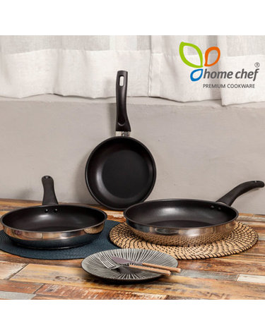 [HomeChef] 홈셰프 IH인덕션 3중 스텐레스 후라이팬3종세트(20+26+28)