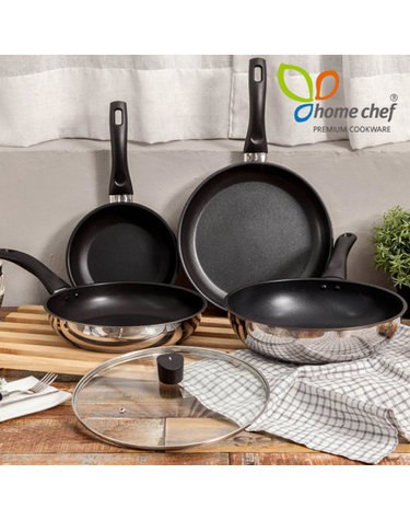 [HomeChef] 홈셰프 IH인덕션 3중 스텐레스 후라이팬5종세트(20+26+28+28w+28C)