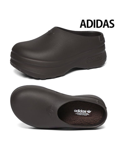 [아디다스] 우먼스 (225~275 size) 아디폼 스탠 스미스 뮬 (5cm)털 슬립온 다크브라운 IF6969