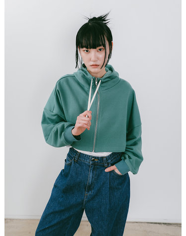 Cropped Hoodie Zip-up (JVSB303-55)
