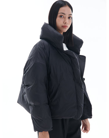 [22FW] BAGUETTE Short Down Jacket Black