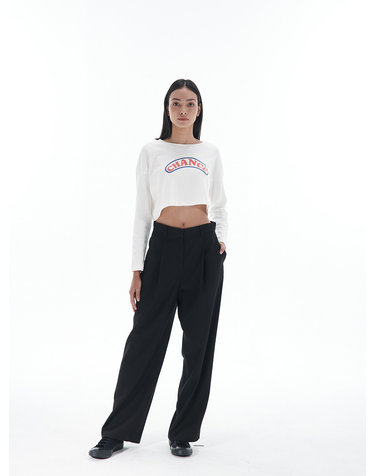 [22FW] Loose Fit One Tuck Pants Black
