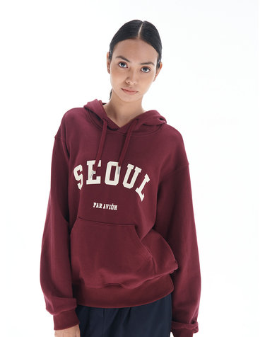 [22FW] SEOUL LOGO Hoody Wine