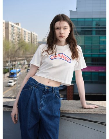 [2023SS] CHANCE Cropped Tee Shirt