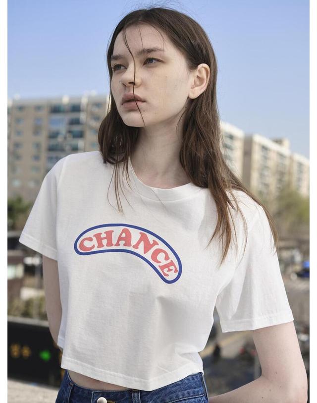 파르아비옹 [2023SS] CHANCE Cropped Tee Shirt 착용컷