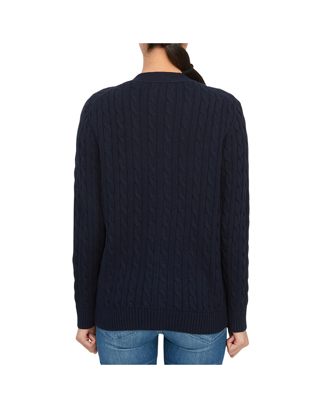 폴로 랄프로렌 키즈 폴로랄프로렌키즈 케이블 가디건 313950765001 NAVY (성인착용가능) 착용컷