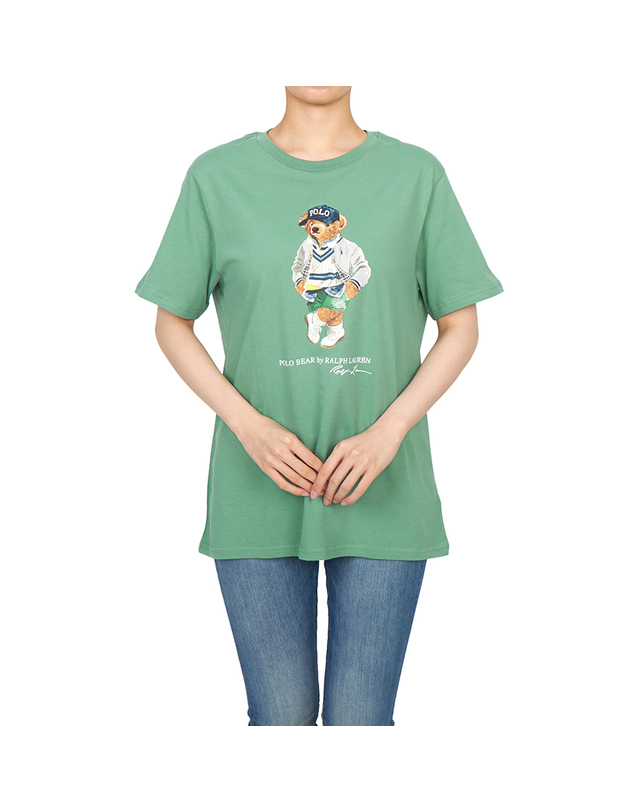 폴로 랄프로렌 키즈 폴로랄프로렌키즈 베어 반팔티셔츠 323973121001 (성인착용가능) 착용컷