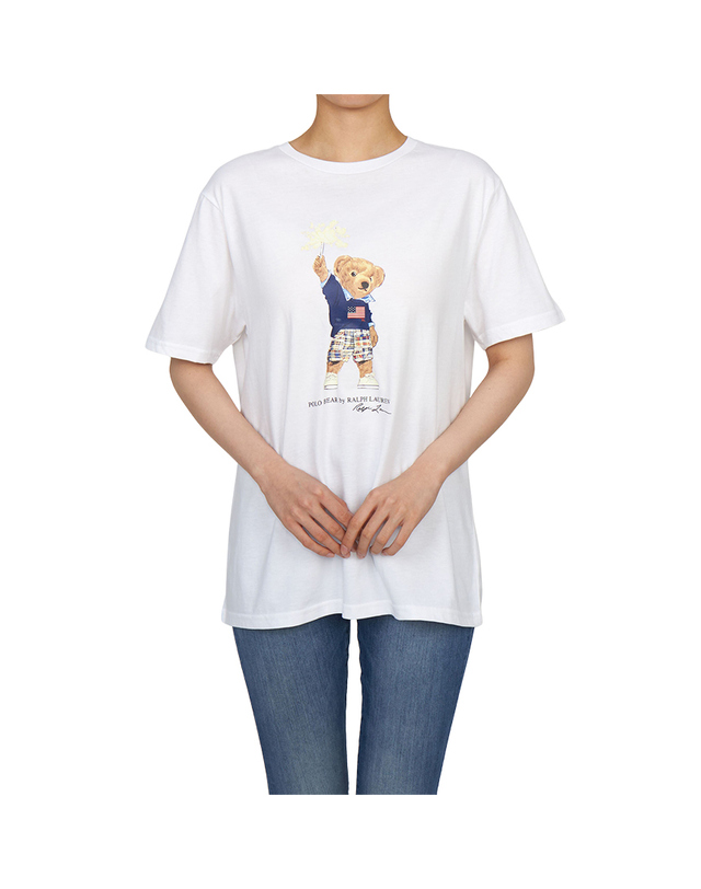 폴로 랄프로렌 키즈 폴로랄프로렌키즈 베어 반팔티셔츠 323979103002 (성인착용가능) 착용컷