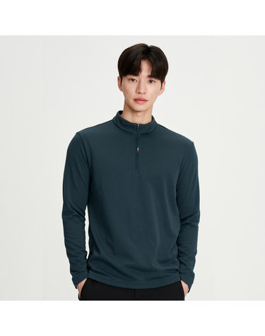 [밀레 본사](온라인전용) 몰르통B 반집업 티셔츠_MQTFT402