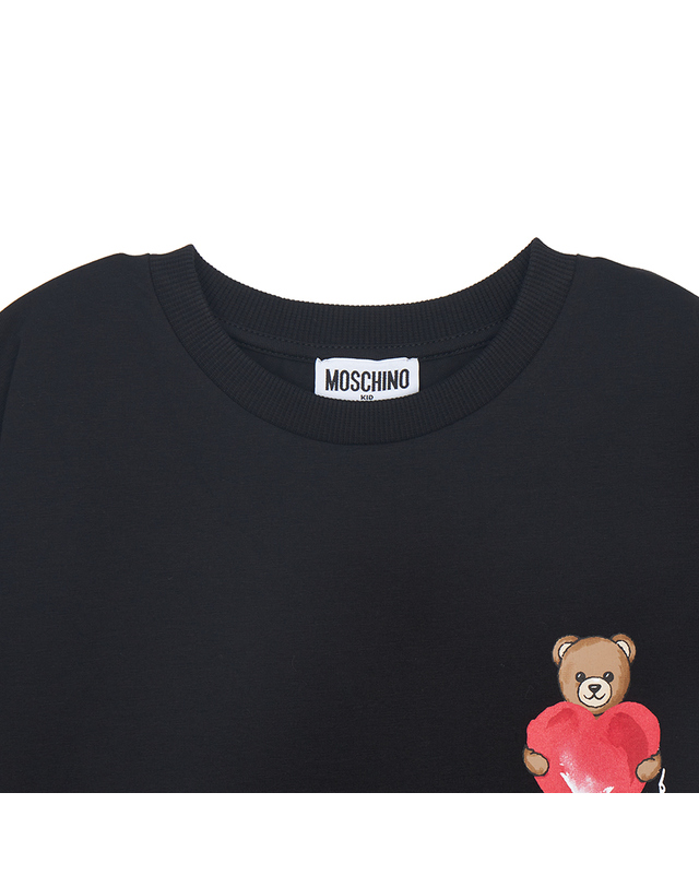 모스키노 키즈 모스키노키즈 모스키노키즈 반팔티셔츠 HDM076 LBA00 60100 (성인착용가능) 착용컷