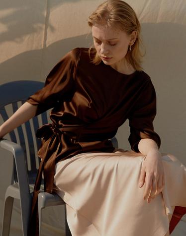 Phoebe Top _ Brown