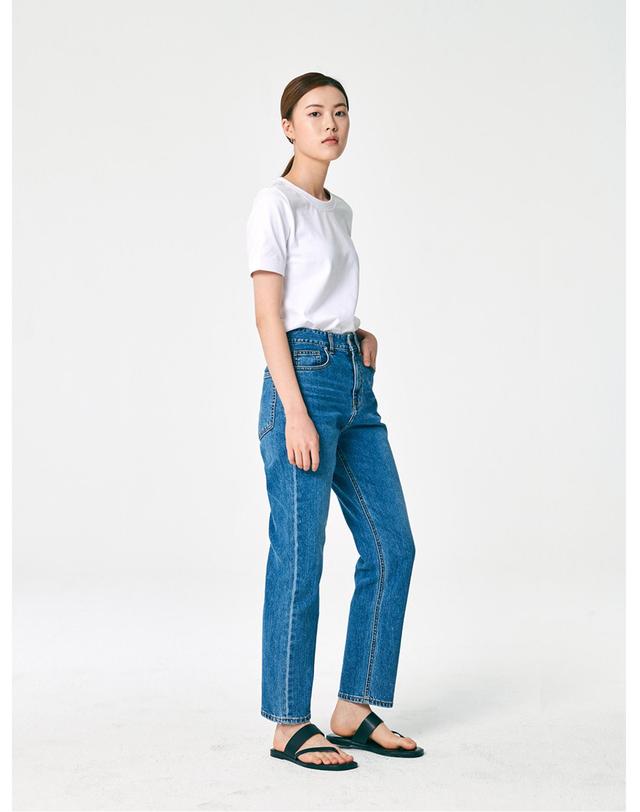 세컨드아르무아 세컨드 아르무아 Mia Denim _ Light Blue 착용컷
