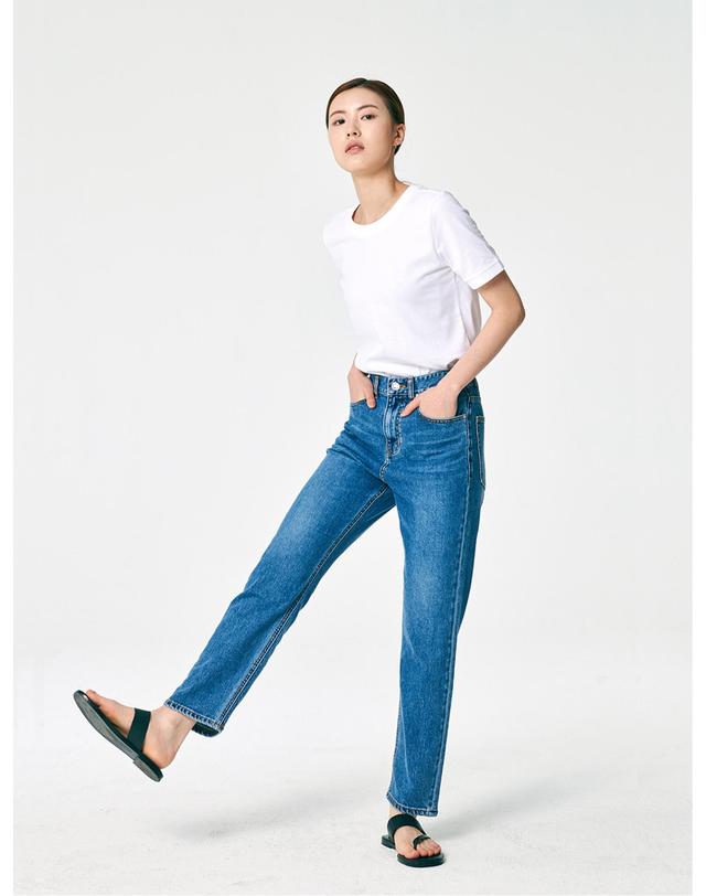 세컨드아르무아 세컨드 아르무아 Mia Denim _ Light Blue 착용컷