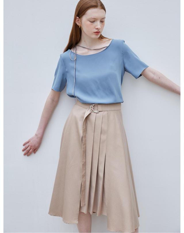 세컨드아르무아 세컨드 아르무아 Hazel Skirt _ Beige 착용컷
